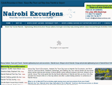 Tablet Screenshot of nairobiexcursions.com